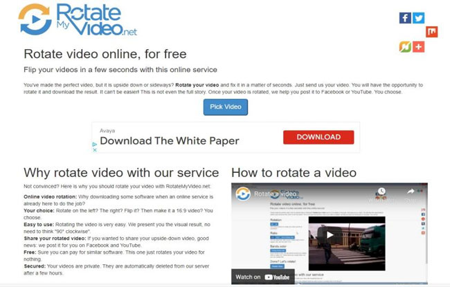 rotatemyvideo.net interface