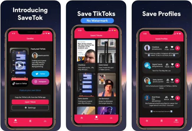 savetok tiktok watermark remover app