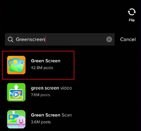 search green screen