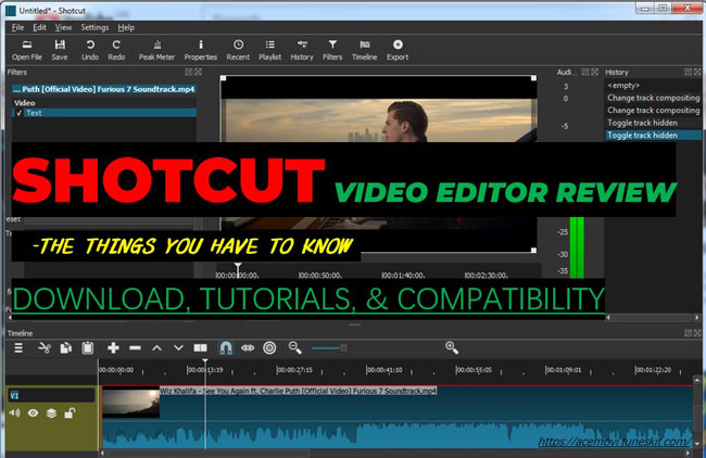 shotcut video editor proxies