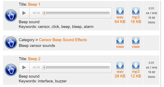 download beep sound effect