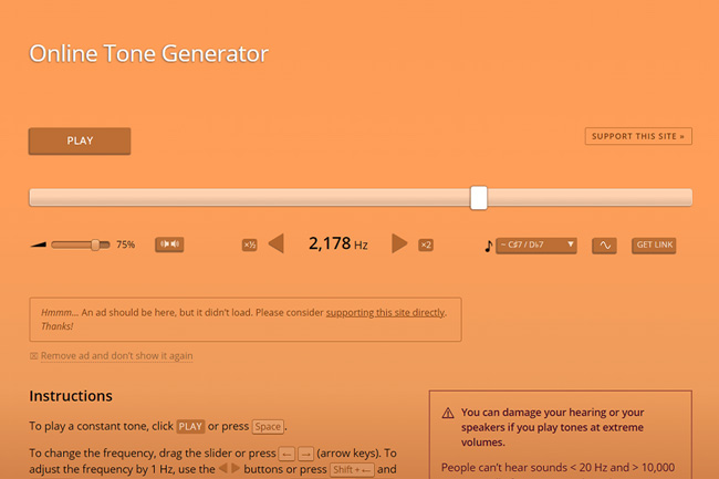 szynalski online tone generator