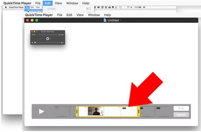 edit quicktime video with trimmer on mac