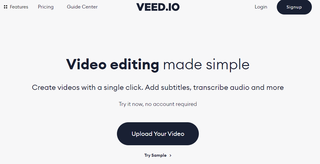 upload video file to VEED.IO