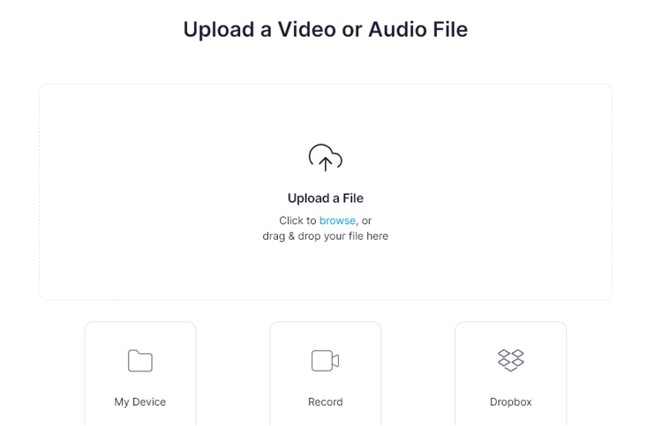 upload video on veed video editor online