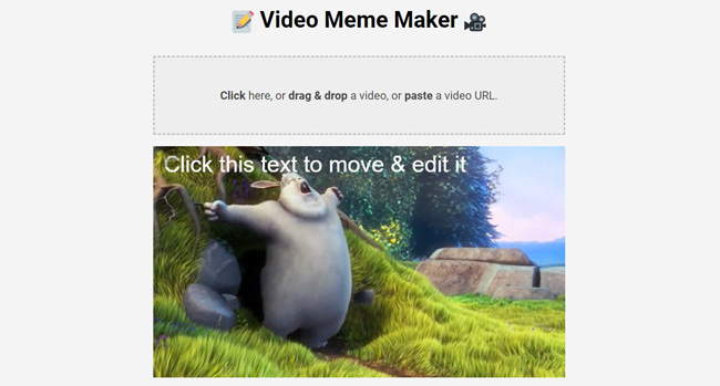 video meme maker interface