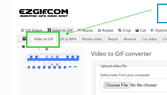 How to turn  video to GIF online