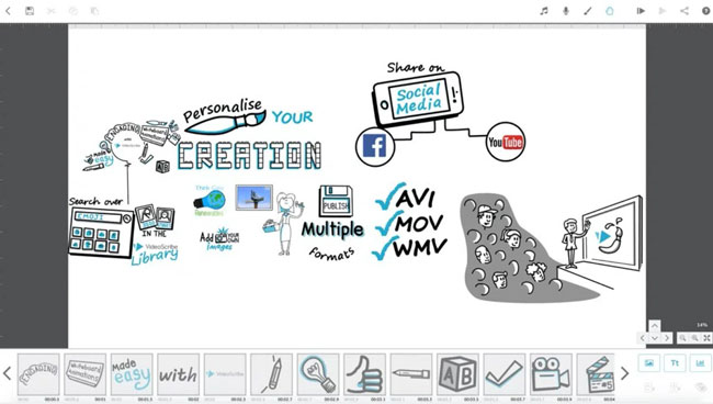 videoscribe explain video maker interface