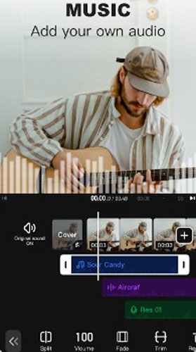 vivavideo music video maker interface