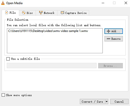 convert wmv to mp4 in vlc
