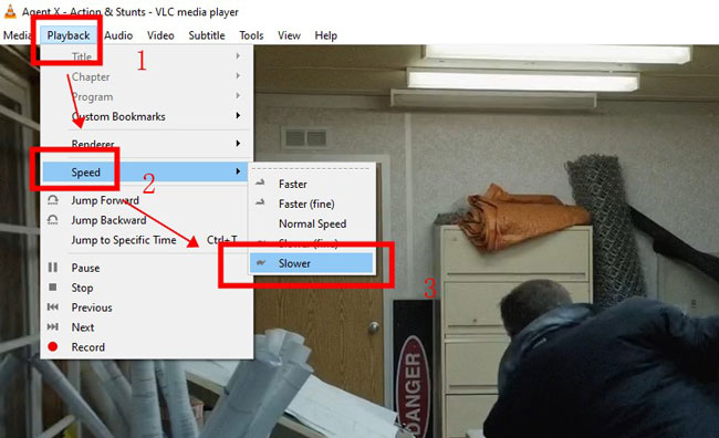 change video speed in vlc media player