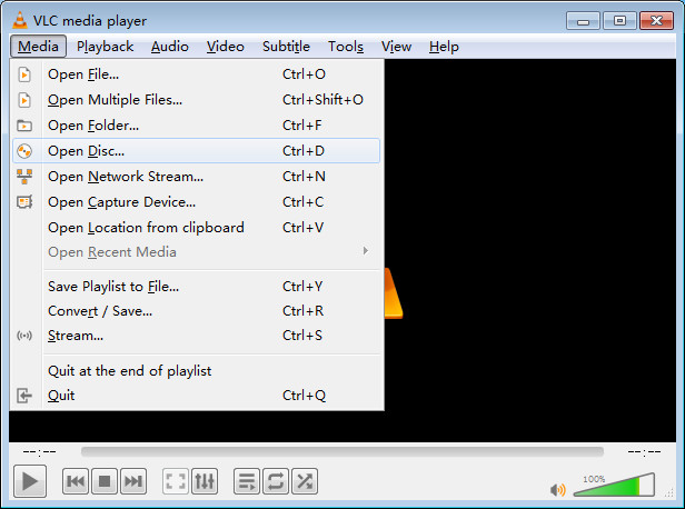 VLC interface