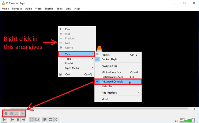 how to trim an mp4 video in vlc