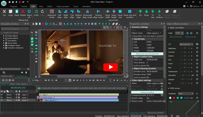 vsdc free video editor watermark