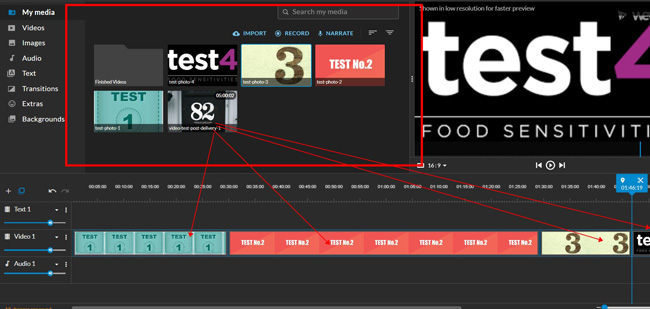 how to combine edits in wevideo video editor