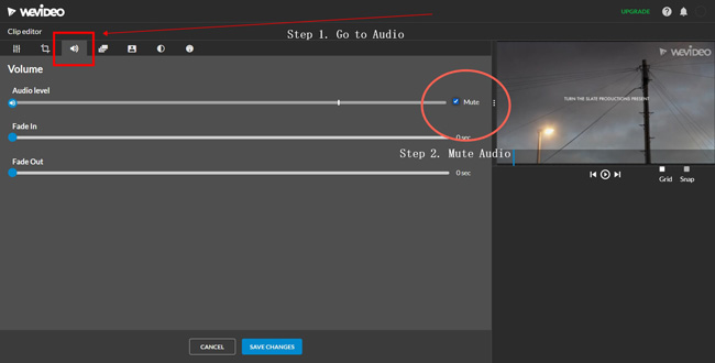 how to separate video and audio in wevideo