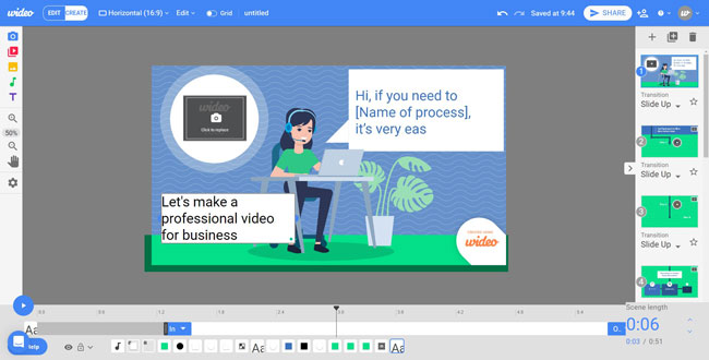 wideo animated business video maker