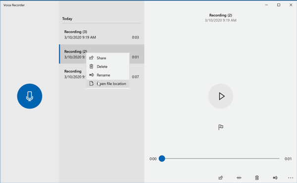 windows voice recorder