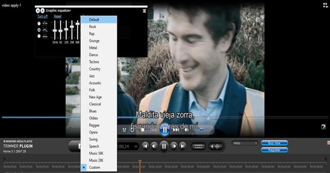 windows media player graphic qualizer