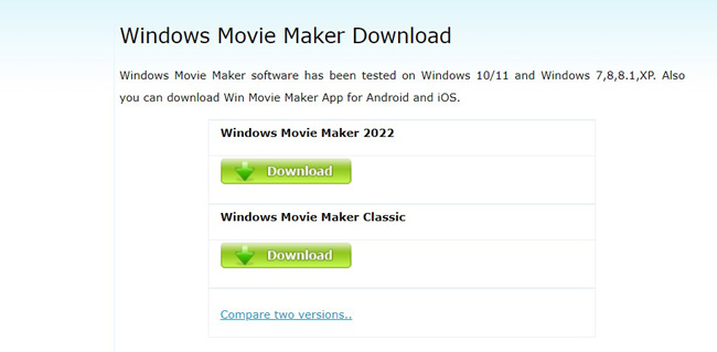 windows movie maker download free