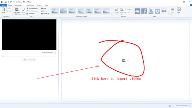 add videos to windows movie maker