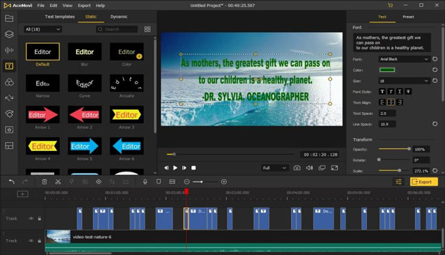 free for mac instal AceMovi Video Editor