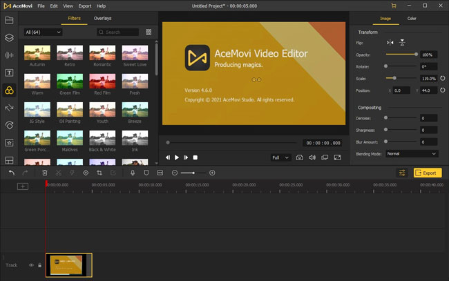 acemovi video editor for content creators