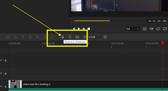 add a voice-over to video after detaching video in acemovi