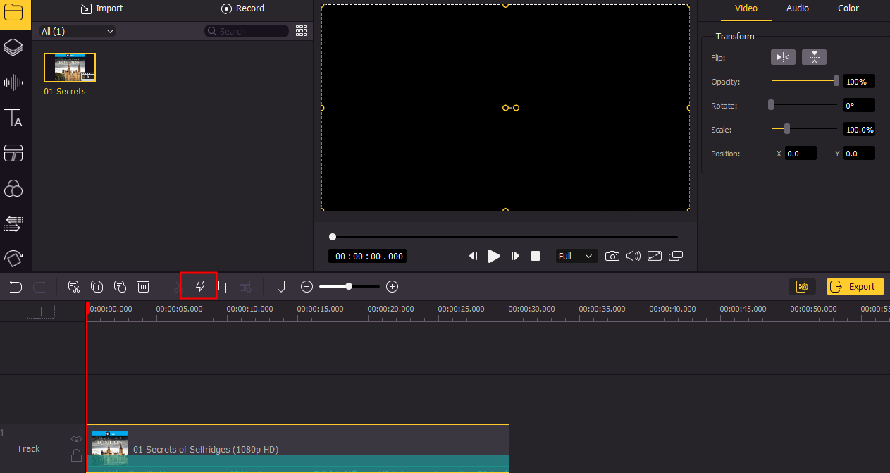 add keyframe to the video