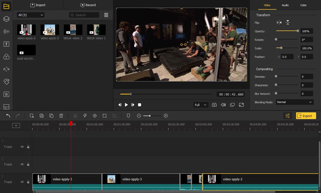 how to merge or combine videos on windows 7 through acemovi video editor