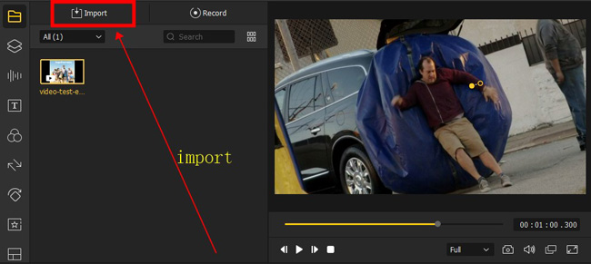 import videos to the timeline