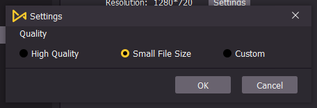 choose the small size
