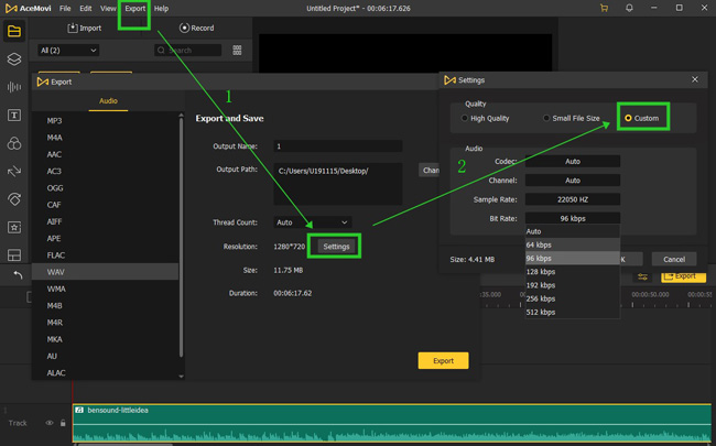 compress video on acemovi