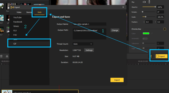 convert video to gif in acemovi
