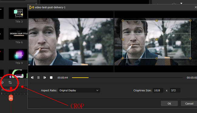 edit a video on google drive with cropping