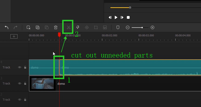 cut out unneeded audio portions