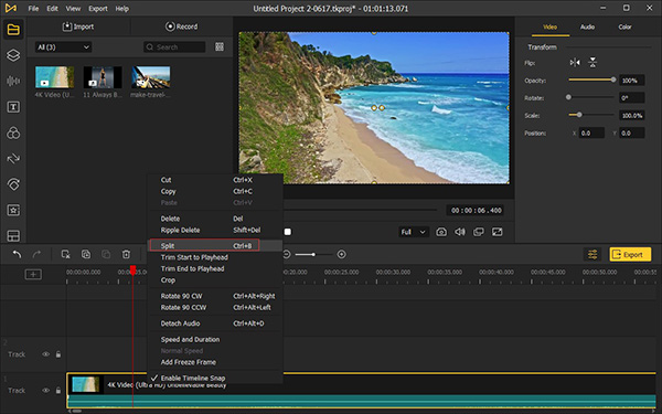 edit drone videos with acemovi dji video editor