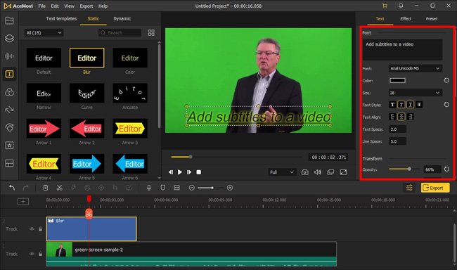 edit facebook live video subtitles with acemovi