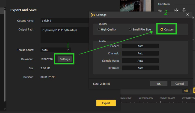 customize advanced audio settings