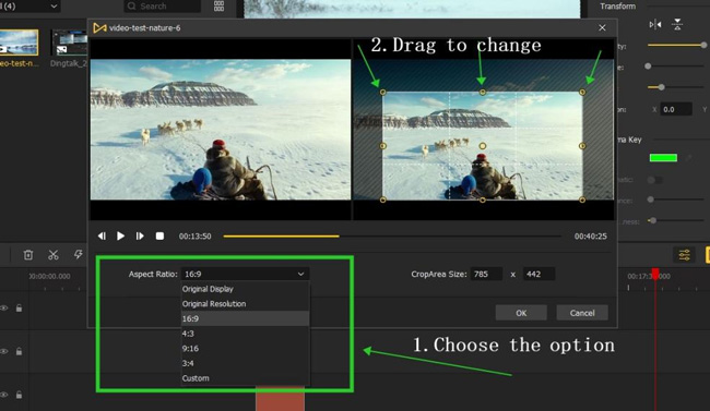 how to change aspect ratio of a video for mac