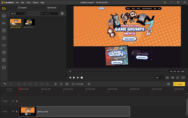 import gamegrumps files on acemovi