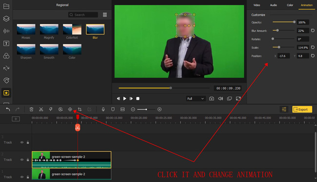 how to blur face in video by acemovi