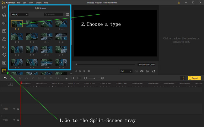 how to make a split screen video on windows and macs