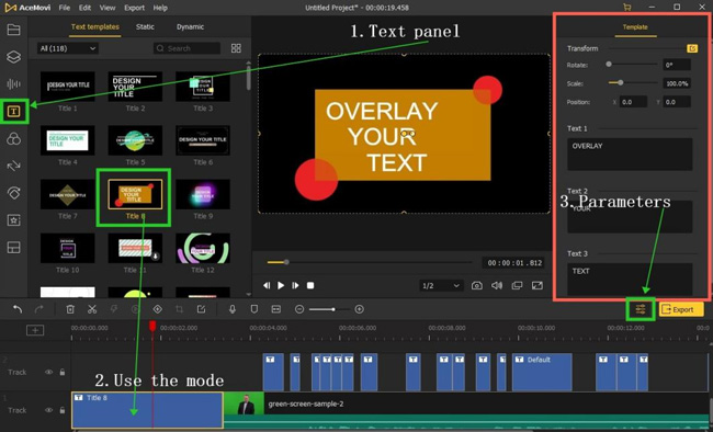 overlay text on divx video