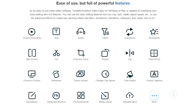 features of tuneskit acemovi