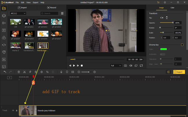 upload gifs to acemovi